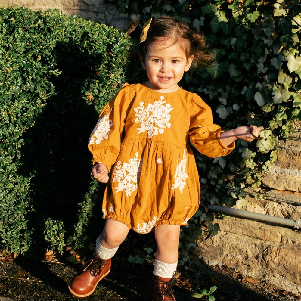 NWT Pink Chicken Brooke Bubble Inca Gold 12-18M - Picture 2 of 8